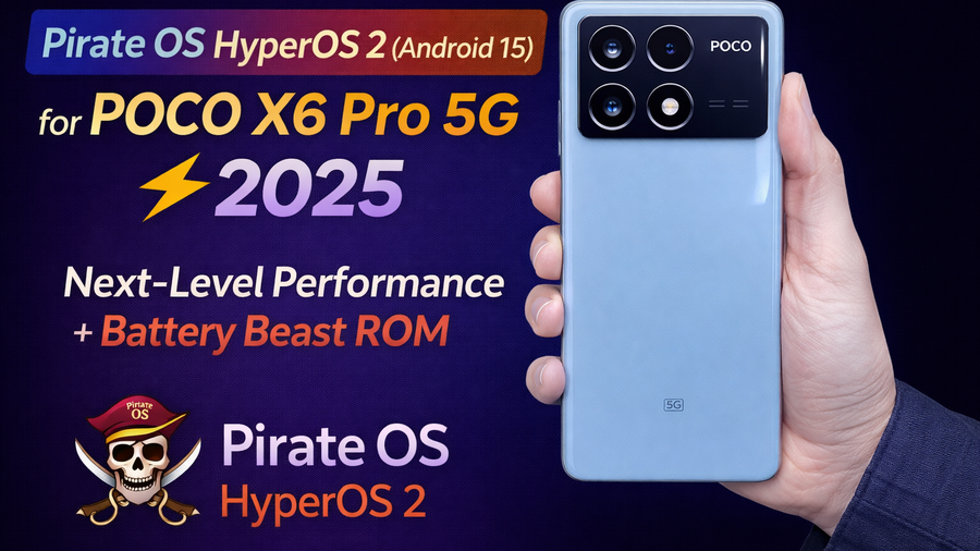 PirateOS HyperOS 2 for Poco X6 Pro 5G